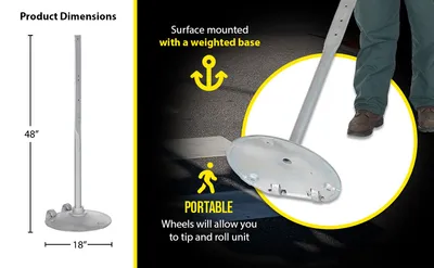 Vestil S-STAND-W sign stand feature highlights