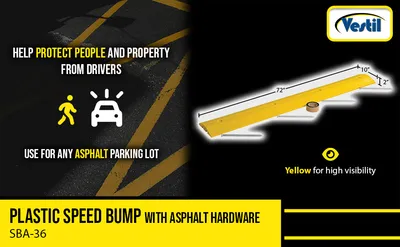 Vestil SBA-36 speed bump feature highlights