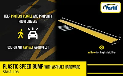 Vestil SBHA-108 speed bump feature highlights