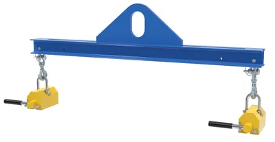 Vestil Steel Magnetic Spreader Beam 48 In Length 1,000 Lb. Capacity Blue