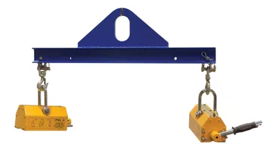 Vestil SBM-20-3-ML magnetic spreader beam shown from an alternate angle