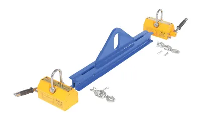 Vestil Steel Magnetic Spreader Beam 36 In Length 2,000 Lb. Capacity Blue