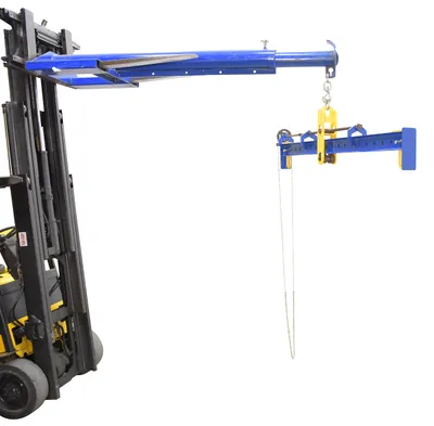 Vestil Steel Adjustable Spreader Beam Upper Bail Adjustable Chain Driven 2,500 Lb. Capacity Blue / Yellow