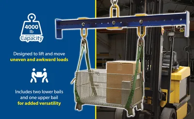 Vestil SBM-40 adjustable spreader beam feature highlights