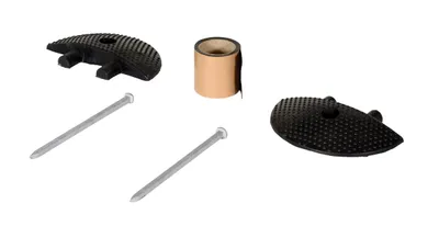 Vestil SBRY-CAP-A molded rubber speed bump shown from an alternate angle