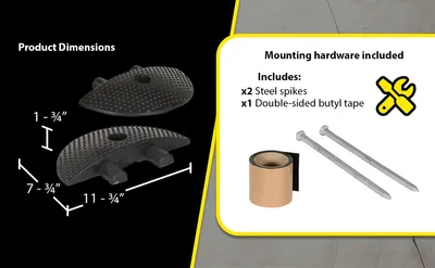 Vestil SBRY-CAP-A molded rubber speed bump feature highlights
