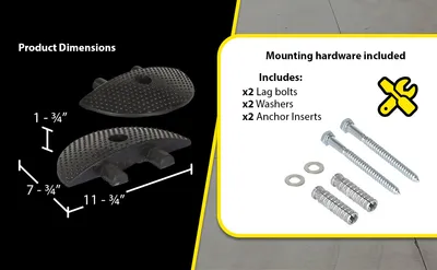 Vestil SBRY-CAP-C molded rubber speed bump feature highlights