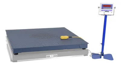 Vestil Steel Integral Scissor Lift Table Scale Option 48 x 60 5000 Lb. Capacity Blue