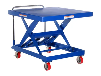 Vestil Steel Auto Hite Cart 47 In. x 42 In. x 37-5/8 In. 1,000 Lb. Capacity Blue