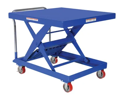 Vestil Steel Auto Hite Cart 48-3/16 In. x 42 In. x 37-5/8 In. 2,000 Lb. Capacity Blue