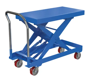 Vestil Steel Auto Hite Cart 49-1/8 In. x 20-7/16 In. x 37-11/16 In. 750 Lb. Capacity Blue
