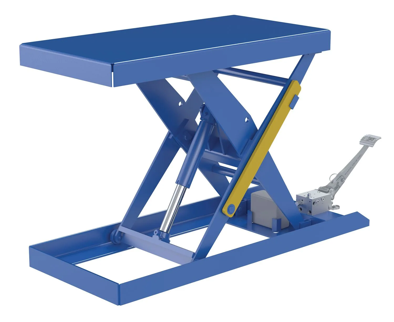 Vestil SCTAB-1000-2040-FP foot pump & powered scissor lift table