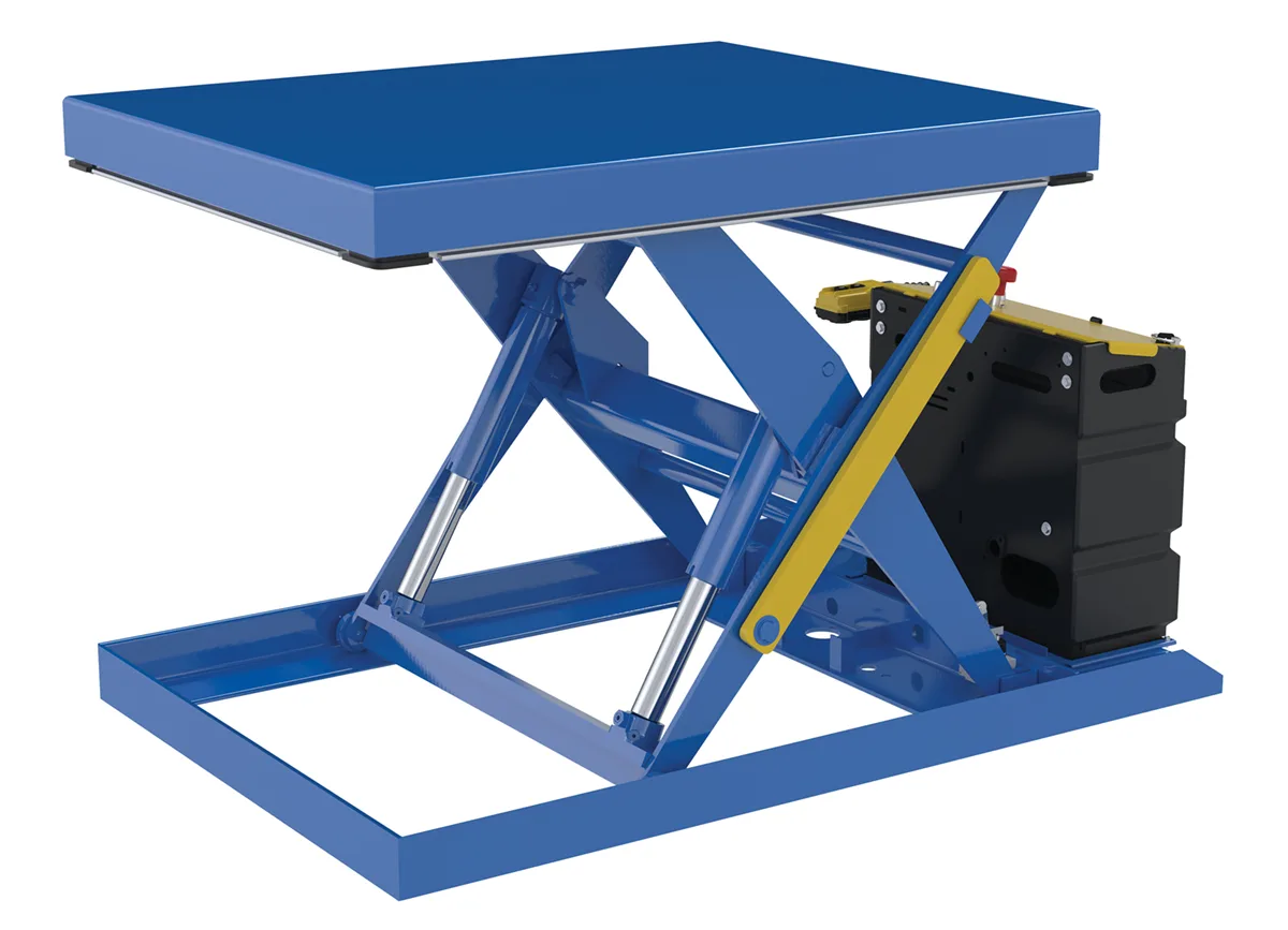 Vestil SCTAB-2000-3240-DC foot pump & powered scissor lift table