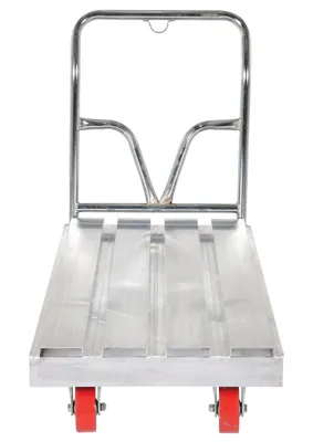 Vestil SDD-2448 aluminum channel platform truck shown from an alternate angle