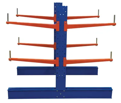 Vestil SDU-C-6-36-SET cantilever rack kit shown from an alternate angle