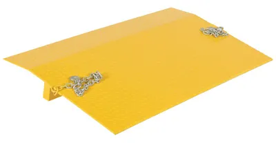 Vestil Steel Truck Dock Plate 36 In. x 60 In. x 8-9/16 In. 5,150 Lb. Capacity Yellow