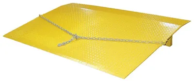 Vestil Steel Truck Dock Plate 30 In. x 48 In. x 7-11/16 In. 8,800 Lb. Capacity Yellow