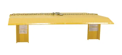 Vestil SEH-4860 steel truck dockplate shown from an alternate angle