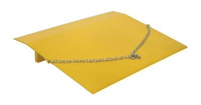Vestil Steel Truck Dock Plate 48 In. x 60 In. x 9-11/16 In. 6,875 Lb. Capacity Yellow