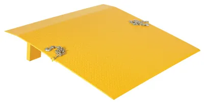 Vestil Steel Truck Dock Plate 60 In. x 60 In. x 12-5/8 In. 5,500 Lb. Capacity Yellow