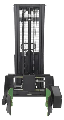 Vestil SL-118-PDGR semi-electric powered drum gripper shown from an alternate angle