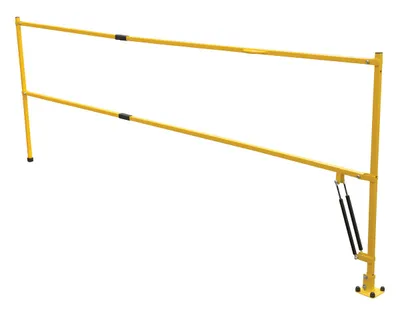 Vestil Steel Safety Lift Gate 10 Ft. Lowered Gate Width Yellow