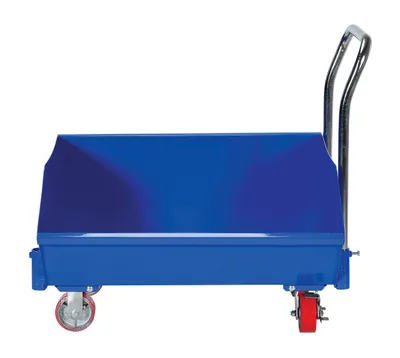 Vestil SLPT-24 low profile hopper shown from an alternate angle