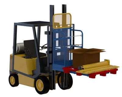 Vestil SP-175 stockpicker work platform shown from an alternate angle