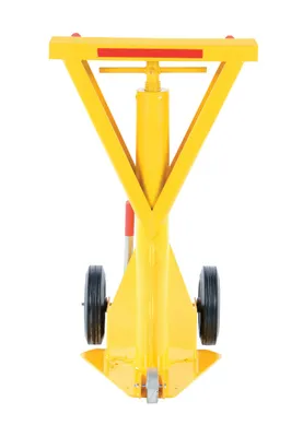 Vestil SP-TOP-BEAM-100 trailer stabilizing jack shown from an alternate angle