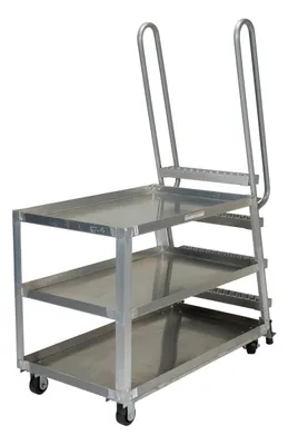 Vestil SPA-HD-2852 hi-duty & hi-frame stockpicker truck shown from an alternate angle