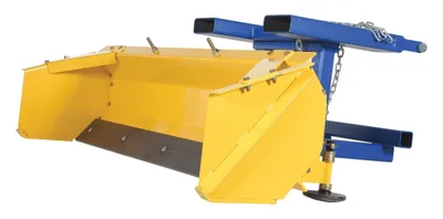 Vestil SPB-P-72 fork truck snow plow pusher shown from an alternate angle