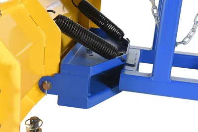Vestil SPB-P-72 fork truck snow plow pusher shown from an alternate angle