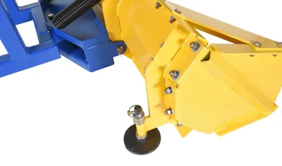 Vestil SPB-P-72 fork truck snow plow pusher shown from an alternate angle