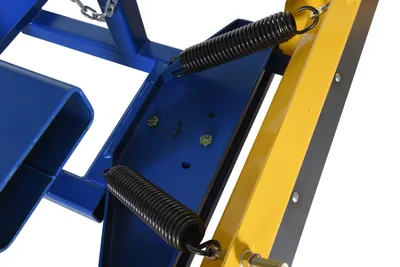 Vestil SPB-P-72 fork truck snow plow pusher shown from an alternate angle