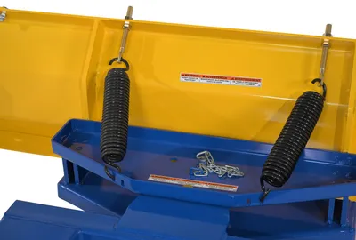 Vestil SPB-VP-848-72 fork truck snow plow shown from an alternate angle