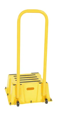 Vestil SPN-1-YL-HR-PO step poly nestable shown from an alternate angle