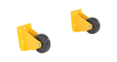 Vestil Hard Rubber Retro Fit Caster/Portability Kit 3 In. x 1 In. Black For 2 Step Poly Step Stool Models