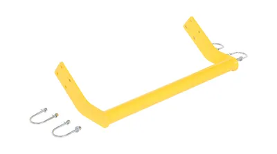 Vestil Steel Retro Fit Back Rail Kit For 2 Step Poly Step Stool Yellow