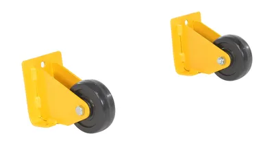 Vestil Hard Rubber Retro Fit Caster/Portability Kit 3 In. x 1 In. Black For 3 Step Poly Step Stool Models