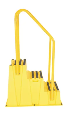 Vestil SPN-3-YL-HR step poly nestable shown from an alternate angle