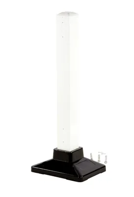 Vestil SPR-POST-W semi-permanent barrier shown from an alternate angle