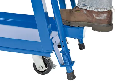Vestil SPS-HD-2252 hi-duty & hi-frame stockpicker truck shown from an alternate angle