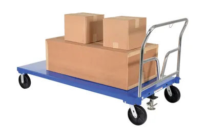 Vestil SPT-3672 steel platform truck shown from an alternate angle