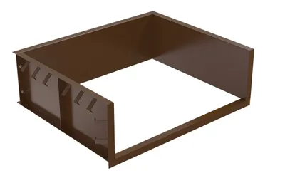 Vestil Steel Shell For Pour In Place Installation 6 Ft. x 6 Ft. Brown