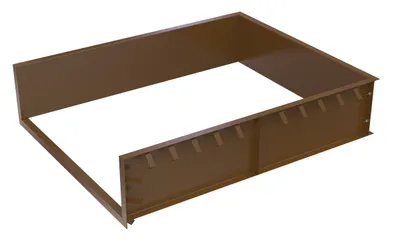 Vestil Steel Shell For Pour In Place Installation 7 Ft. x 10 Ft. Brown