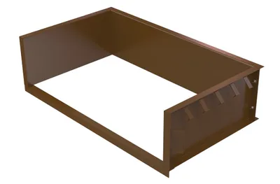 Vestil Steel Shell For Pour In Place Installation 7 Ft. x 5 Ft. Brown