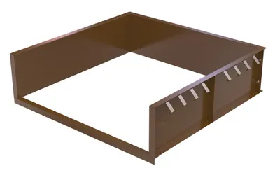 Vestil Steel Shell For Pour In Place Installation 7 Ft. x 8 Ft. Brown