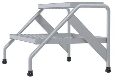 Vestil SSA-2W aluminum step stand shown from an alternate angle