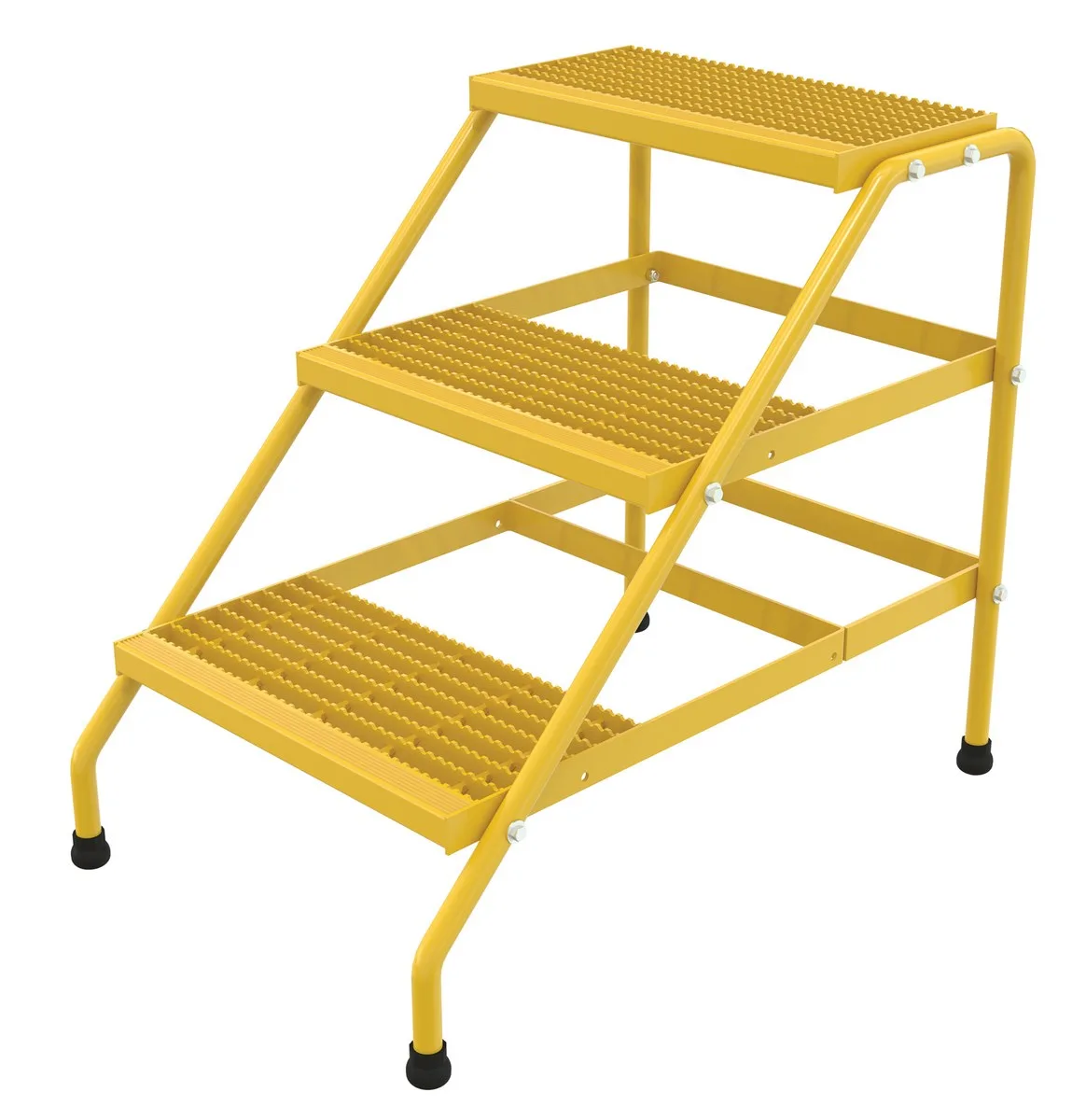 Vestil SSA-3-KD-Y aluminum step stand