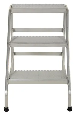 Vestil SSA-3 aluminum step stand shown from an alternate angle